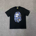 BAPE Blue Camo By Bathing Ape Tee - Black