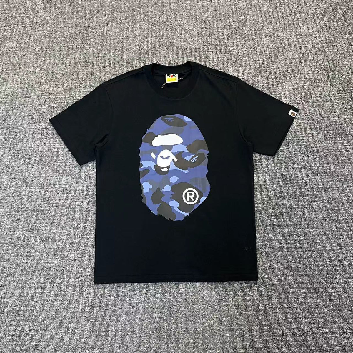 BAPE Blue Camo By Bathing Ape Tee - Black