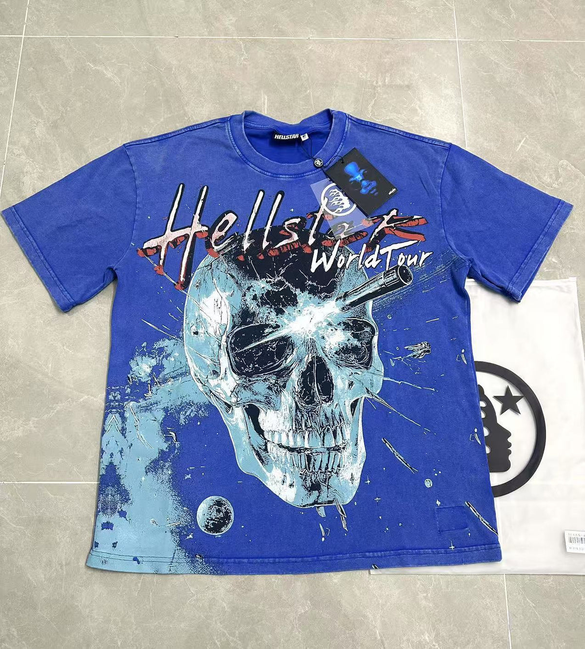 Hellstar World Tour T-Shirt - Blue