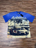 Godspeed Performance Car Graphic T-Shirt - Royal Blue