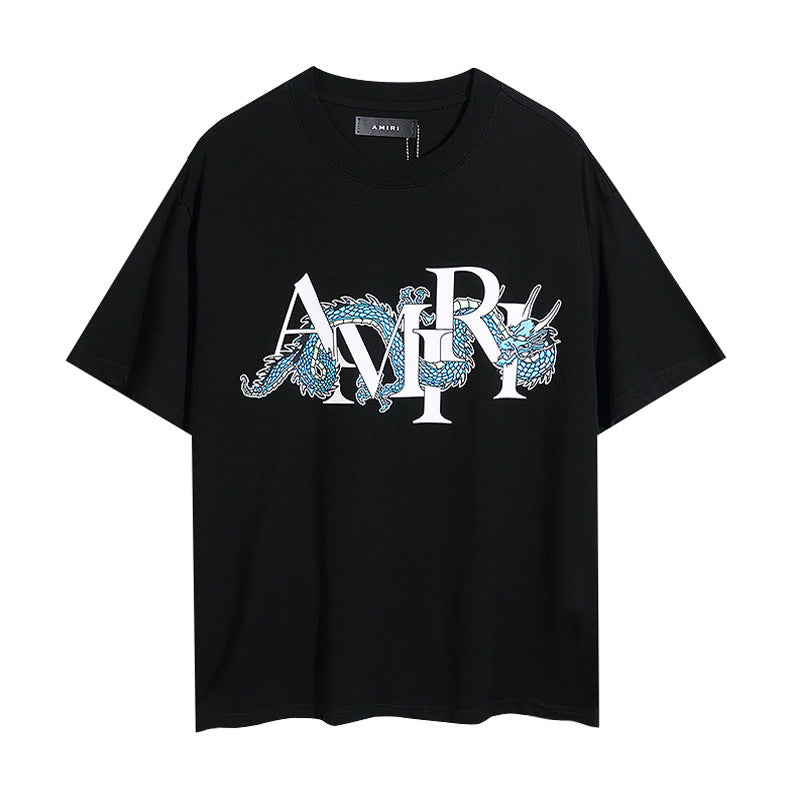 Amiri Black Tonal Snake T-Shirt