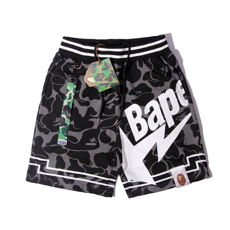 BAPE Camo Basketball Shorts Black