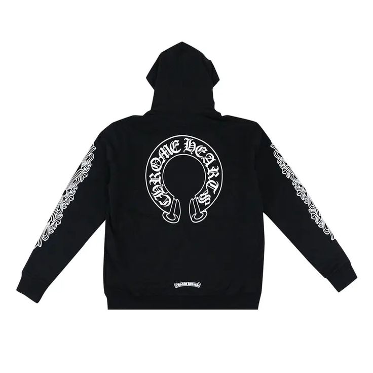Chrome Hearts Black Horseshoe Hoodie
