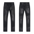 RTA Washed Black Cross Jeans
