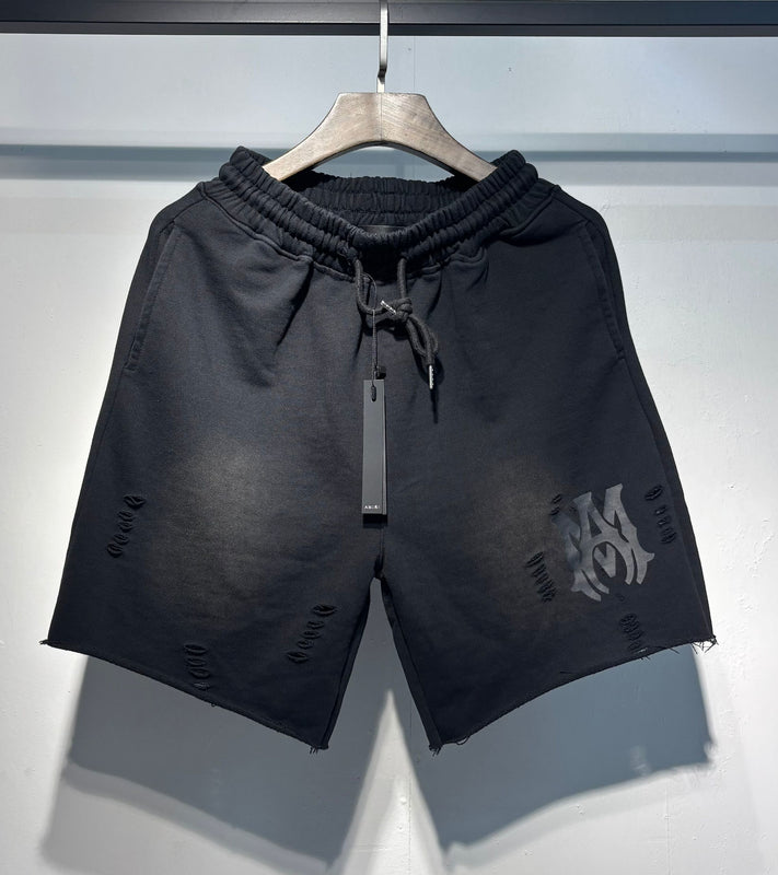 Amiri MA Logo Sweat Shorts - Black