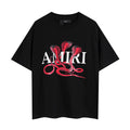 Amiri Black Red Snake T-Shirt