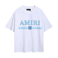 Amiri White Light Blue Logo T-Shirt