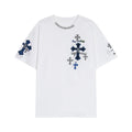 Chrome Hearts White Blue Cross T-Shirt