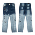 Amiri Blue Graphic Logo Jeans