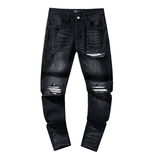 Amiri Distressed Black Jeans