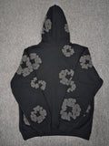 Denim Tears Cotton Wreath Hoodie - Black and Grey