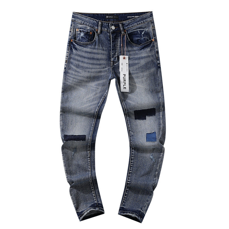 Purple Brand Patchwork Medium-Wash Jeans