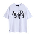 Amiri White Black Monogram T-Shirt