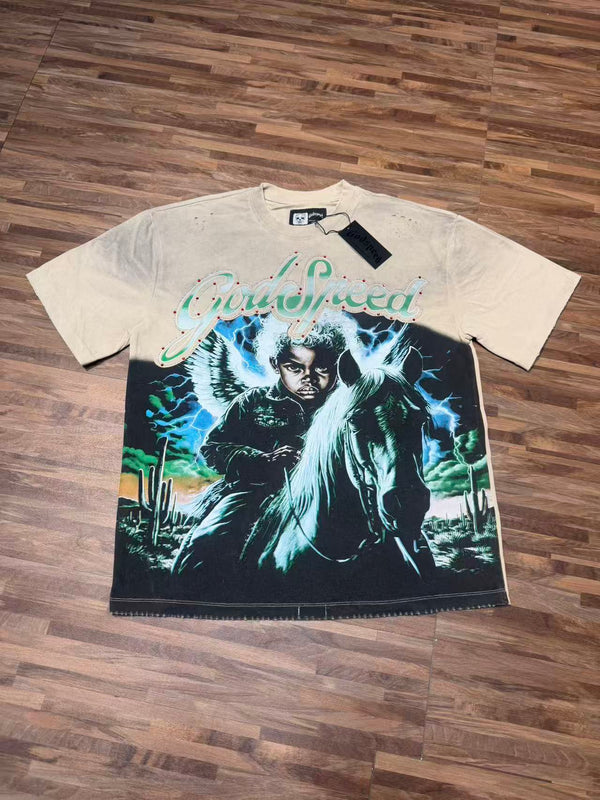 Godspeed Grim Reaper Graphic T-Shirt - Cream