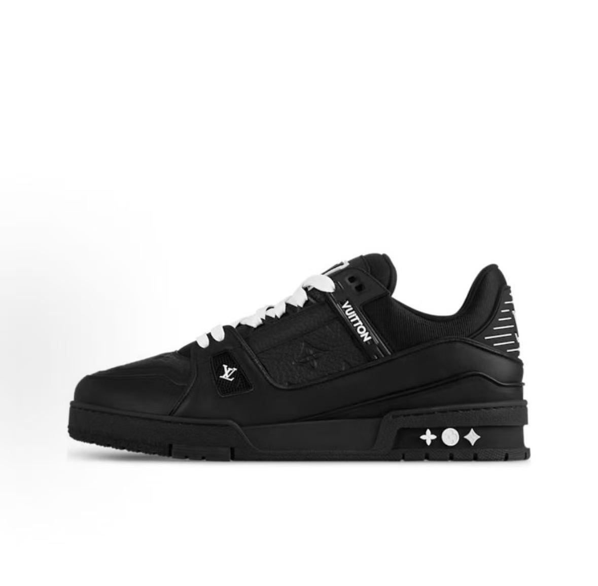 Louis Vuitton LV Trainer Triple Black Monogram