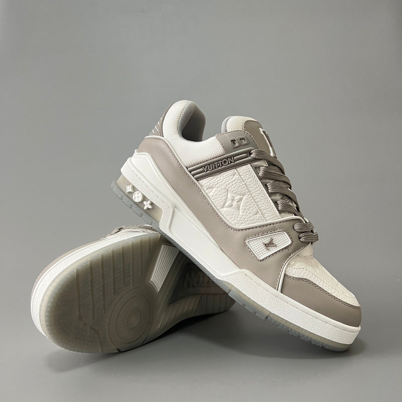 Louis Vuitton LV Trainer Gray and White
