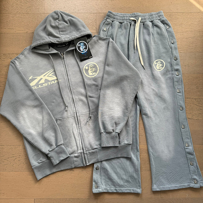 Hellstar Tracksuit Set Gray