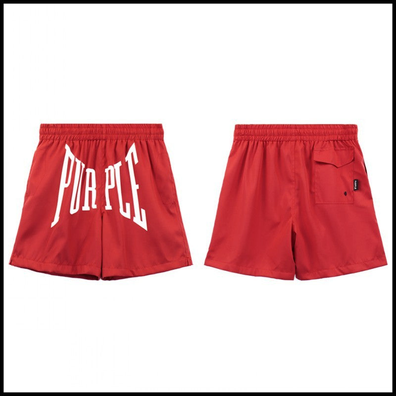 Purple Brand Red Wordmark Shorts