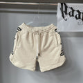 Chrome Hearts Cream Black Side Script Sweat Shorts