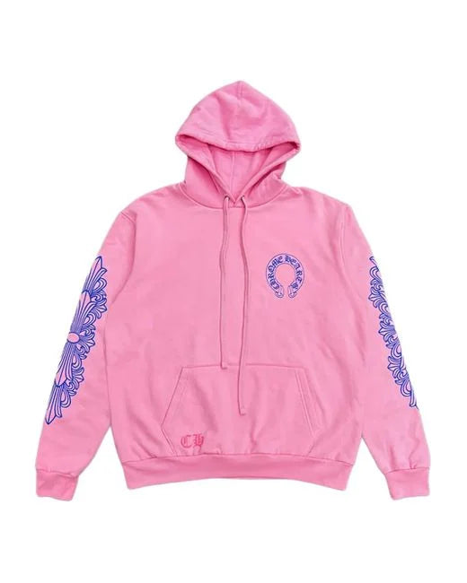 Chrome Hearts Pink Logo Hoodie