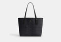 Coach City Tote Bag in Signature Canvas in Gunmetal/Charcoal/Black