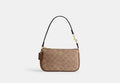 Coach Nolita 19 in Signature Canvas in Gold/Tan/Brown