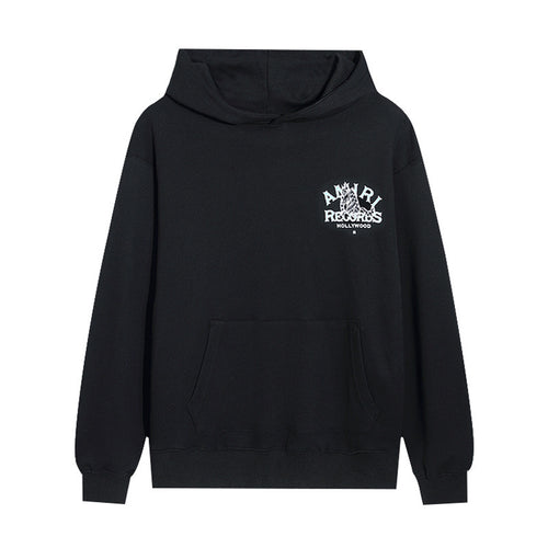 Amiri Black Records Graphic Hoodie