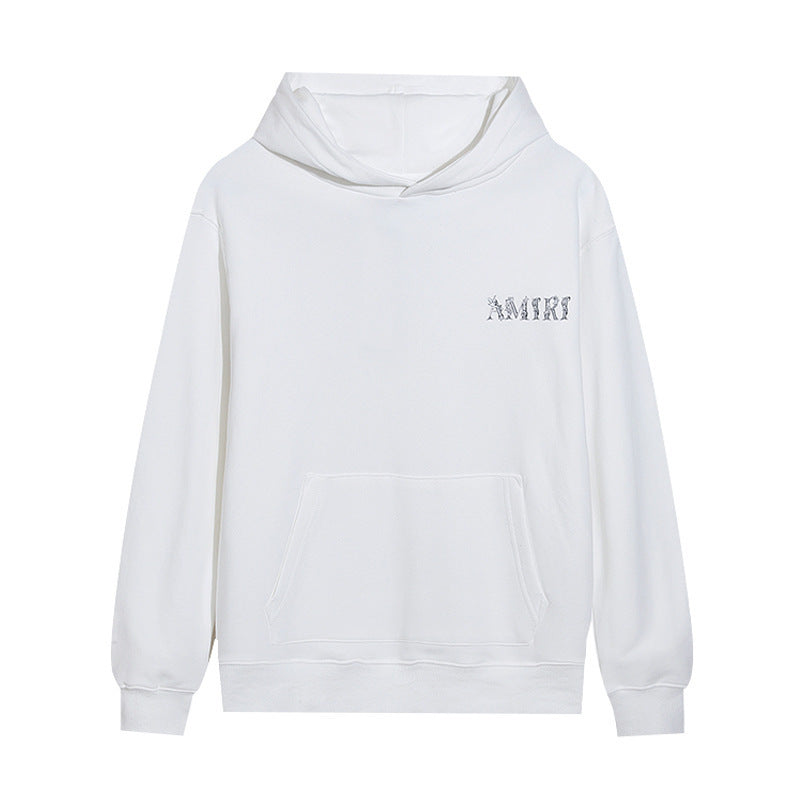 Amiri White Graphic Hoodie