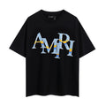 Amiri Black Multicolor Monogram T-Shirt