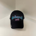 Godspeed Black Blue Script Trucker Hat