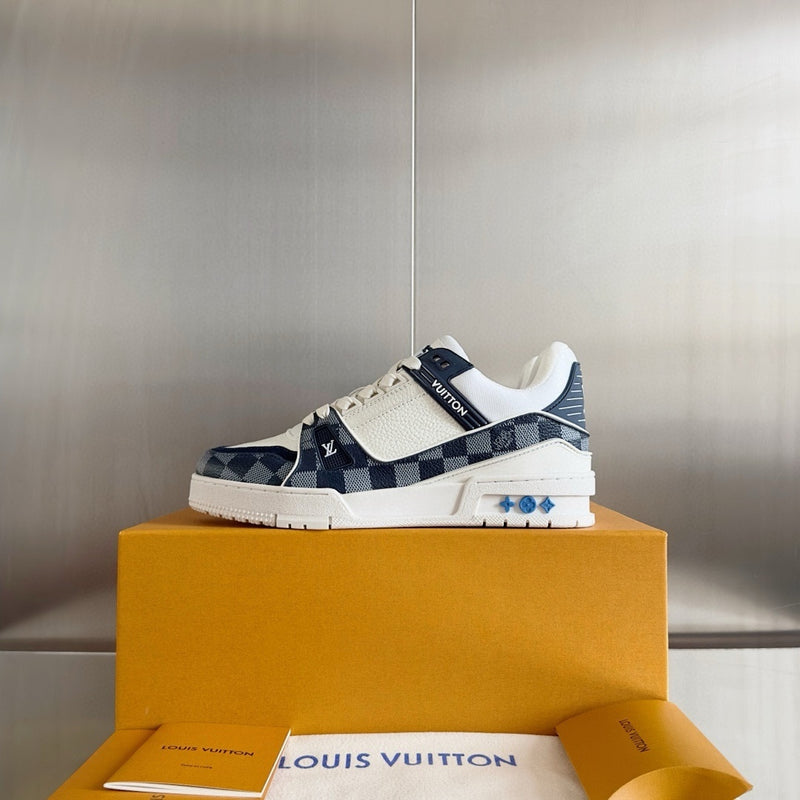 Louis Vuitton LV Trainer Blue and White