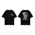 Amiri Black Front and Back Graphic T-Shirt