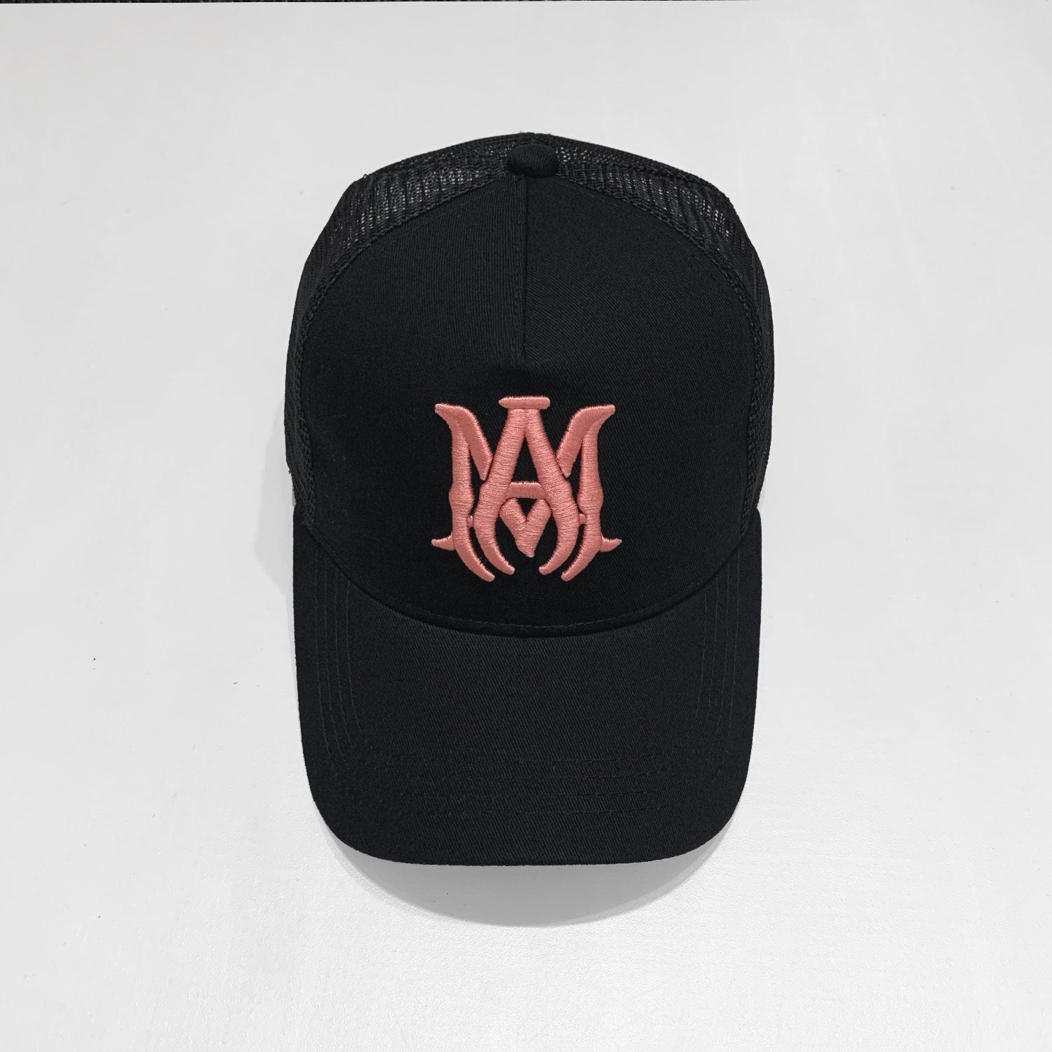 Amiri Black Rose Logo Trucker Hat