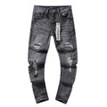 Purple Brand Distressed Charcoal Jeans
