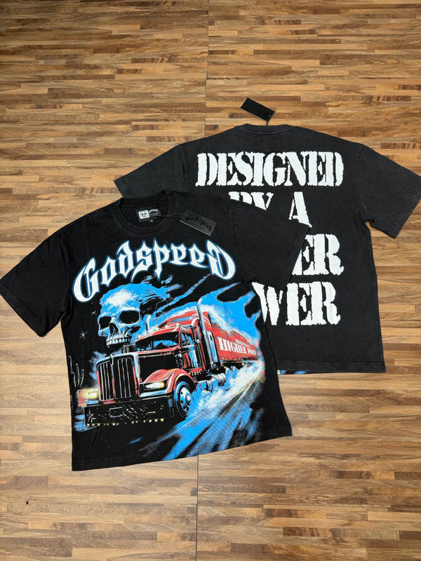 Godspeed Designed by a Dreamer Truck Graphic Tee - Black