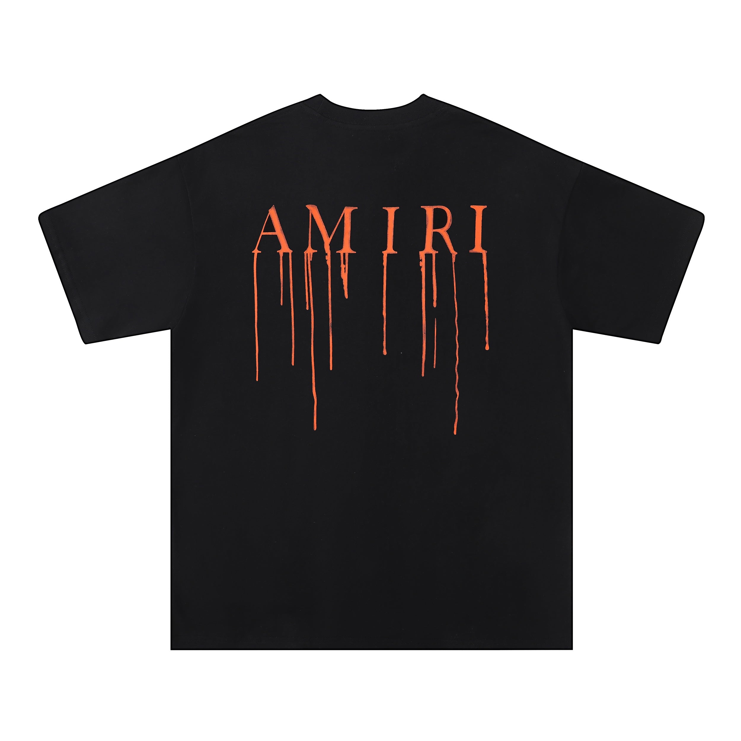 Amiri Black Orange Drip T-Shirt
