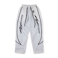 Hellstar White Black Flame Sweatpants