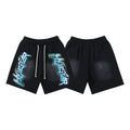 Hellstar Black Blue Logo Shorts