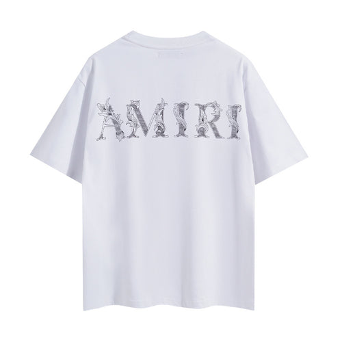 Amiri White Classic Logo T-Shirt