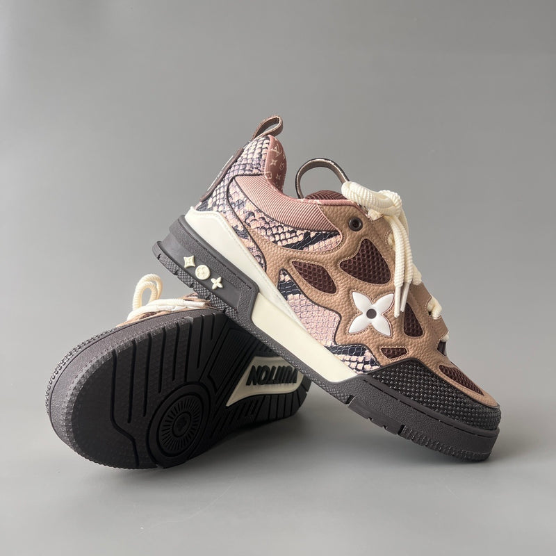 Louis Vuitton LV Skate Sneaker Pink and Brown