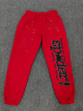 Sp5der P*NK V2 Sweatpants - Red