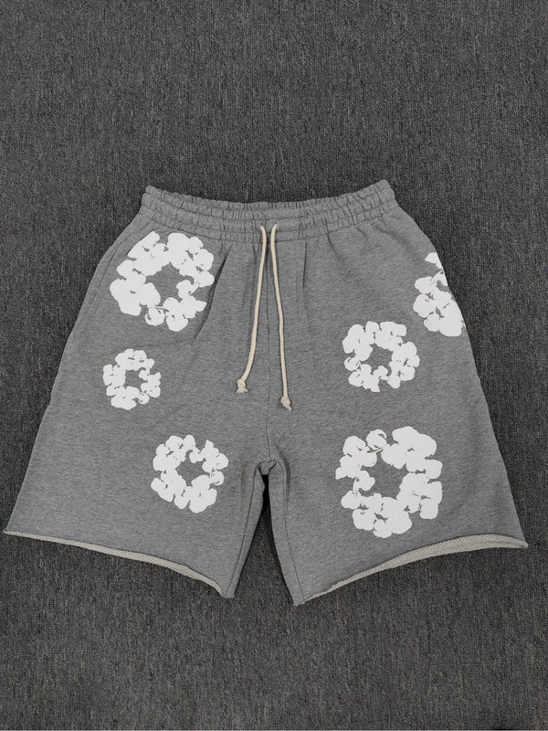 Denim Tears Cotton Wreath Shorts - Heather Grey