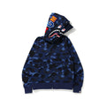 Bape Shark Full-Zip Hoodie - Navy Camo