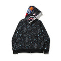 Bape Shark Full-Zip Hoodie - Black Space Camo