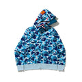 Bape Shark Full-Zip Hoodie - Aqua Camo