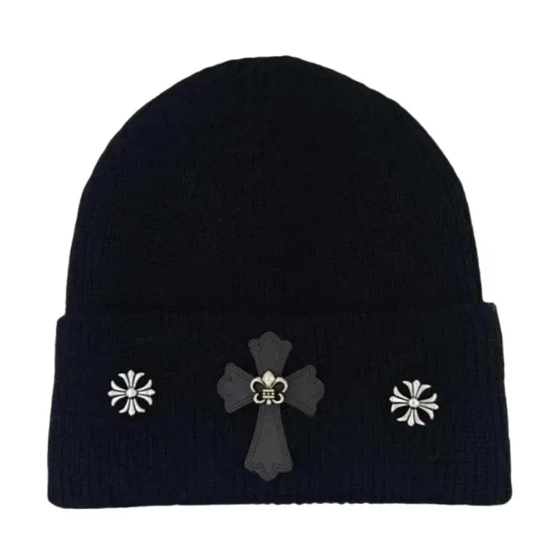 Chrome Hearts Black Cross Beanie