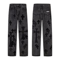 Chrome Hearts Washed Black Cross Jeans