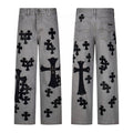 Chrome Hearts Gray Cross Jeans