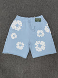 Denim Tears Cotton Wreath Shorts - Light Blue