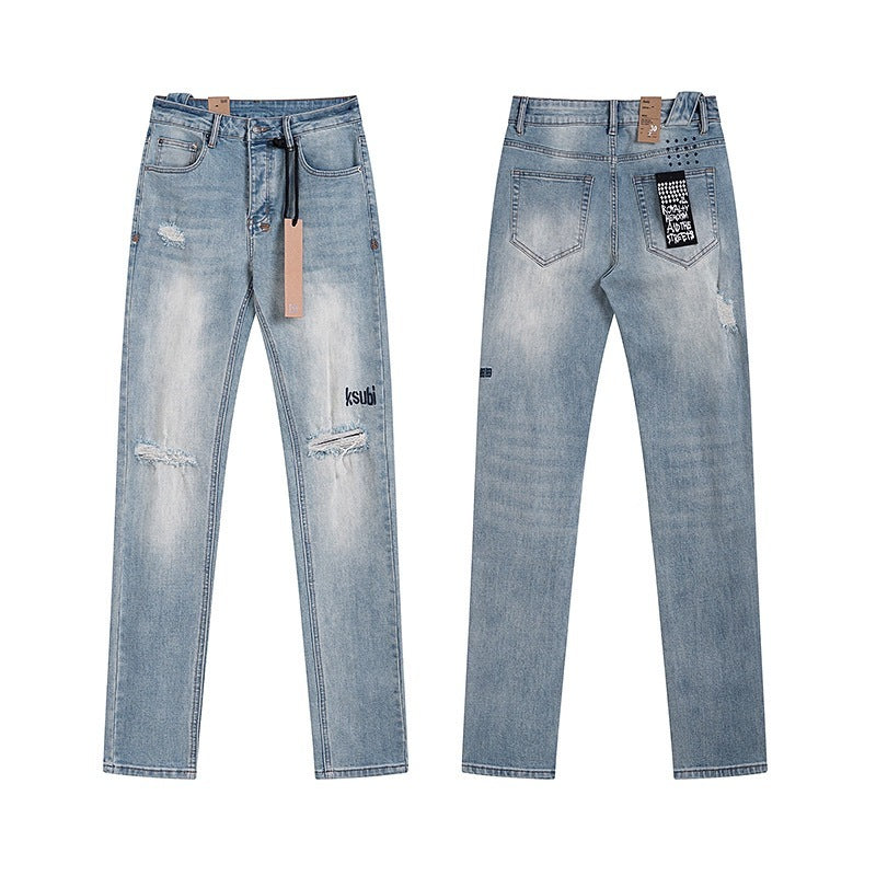 Ksubi Small Logo Light-Wash Jeans